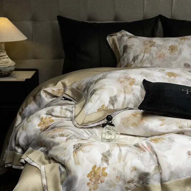 Floral Print Eucalyptus Bedding