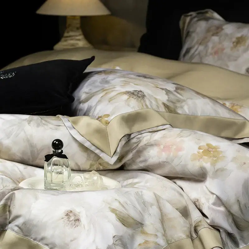 Floral Print Eucalyptus Bedding