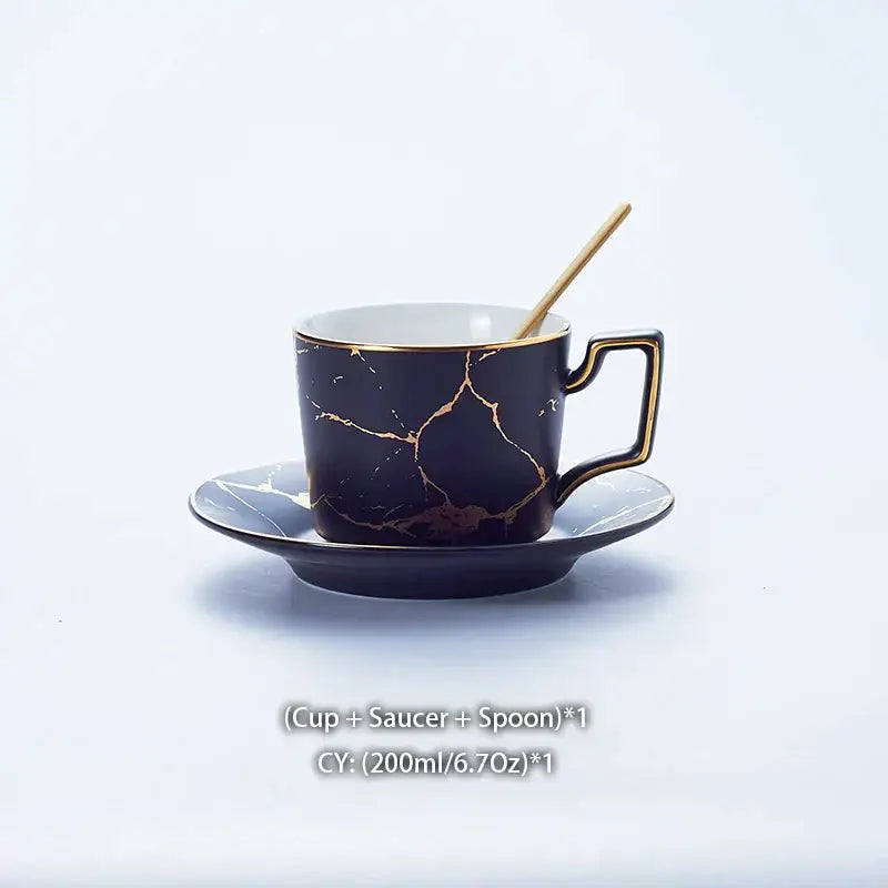 Marble Ceramic Tea Set