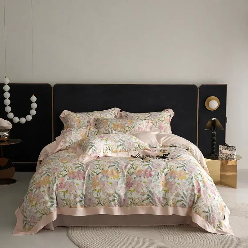 Mint Floral Bedding Set