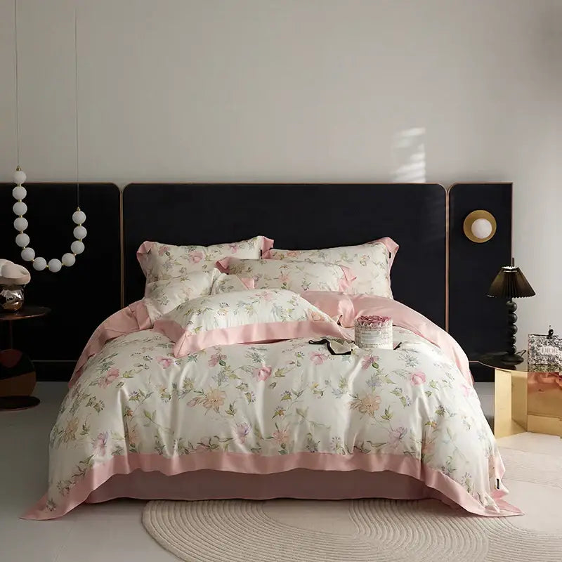 Mint Floral Bedding Set
