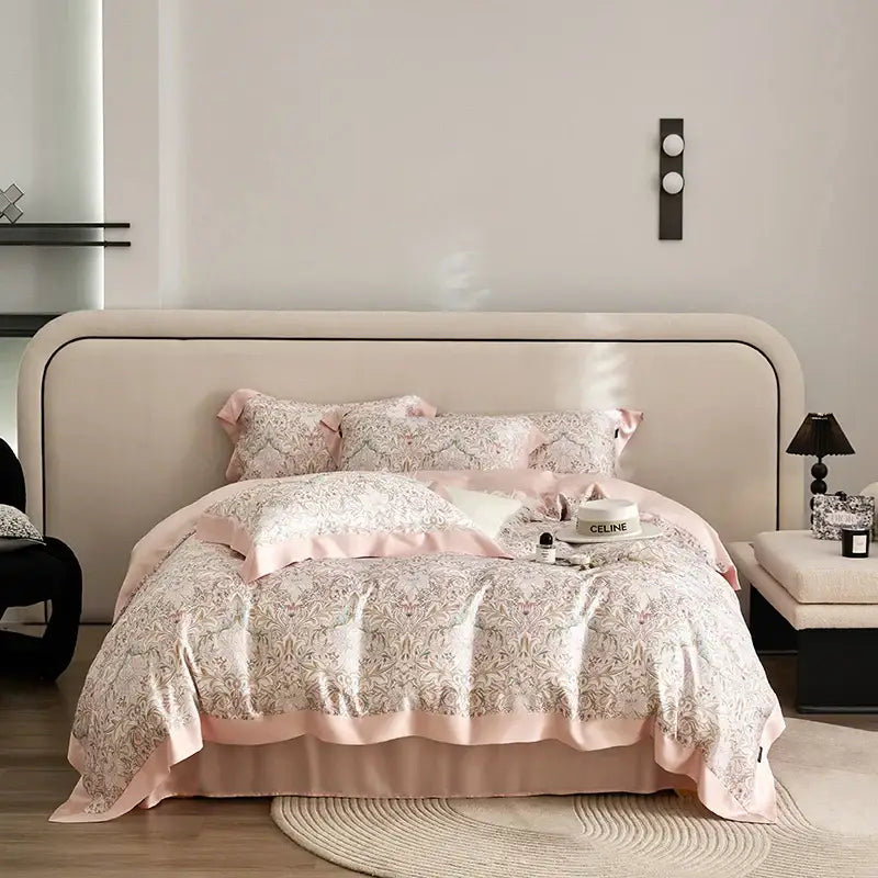 Mint Floral Bedding Set