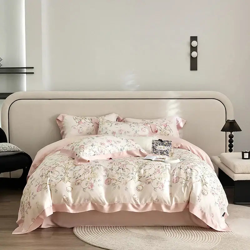 Mint Floral Bedding Set