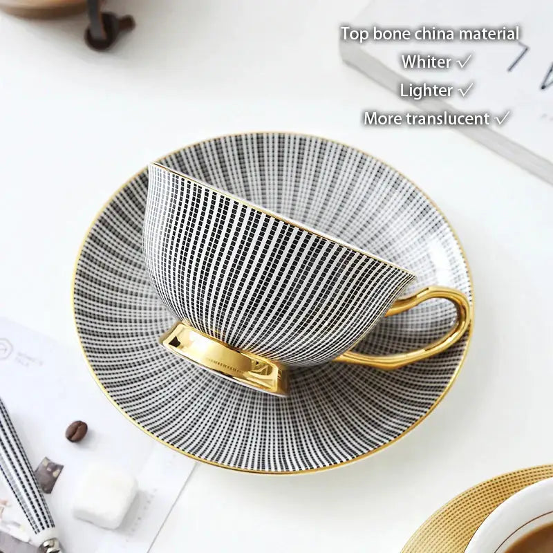 Striped Porcelain Tea Set