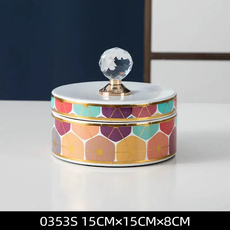 Gold Ceramic Jewelry Box
