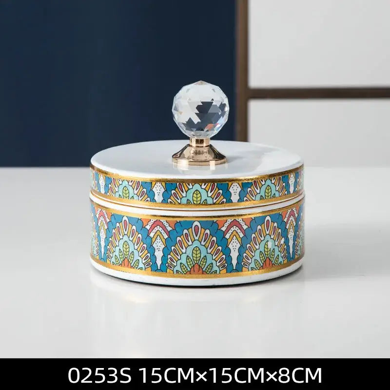 Gold Ceramic Jewelry Box