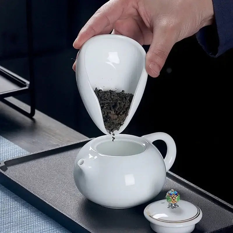 White Ceramic Tea Set