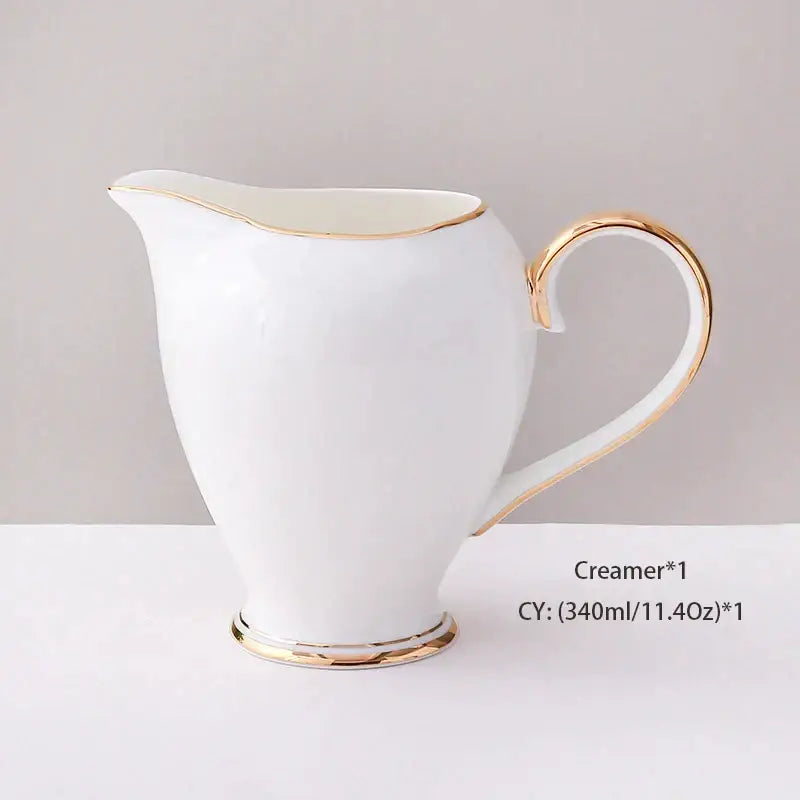 Gold Bone China Coffee Set