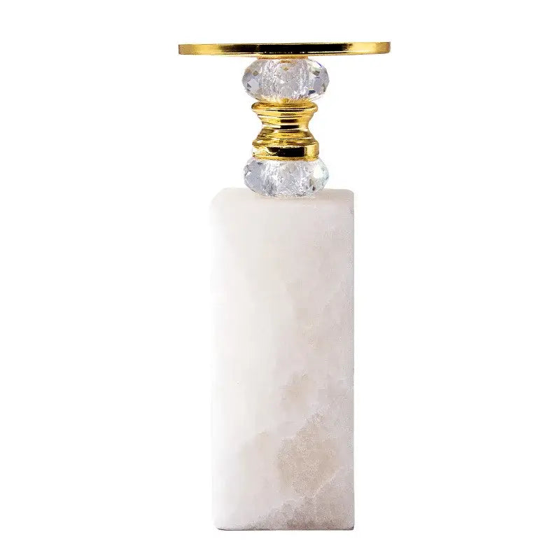Gold Marble Candle Holder
