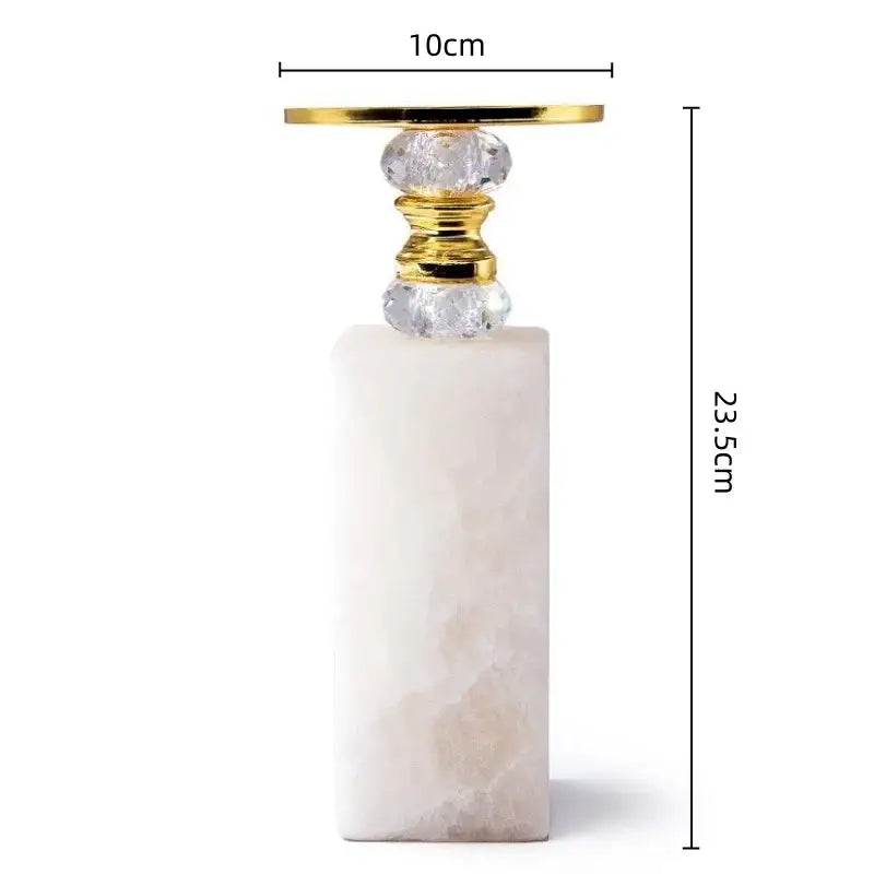Gold Marble Candle Holder