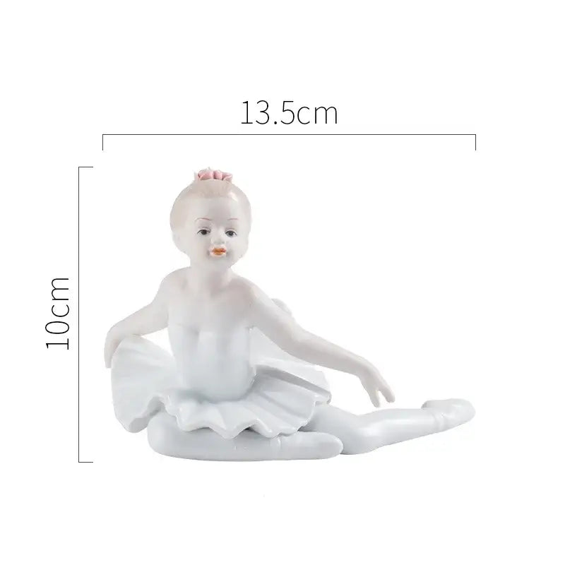 White Porcelain Ballet Figurine