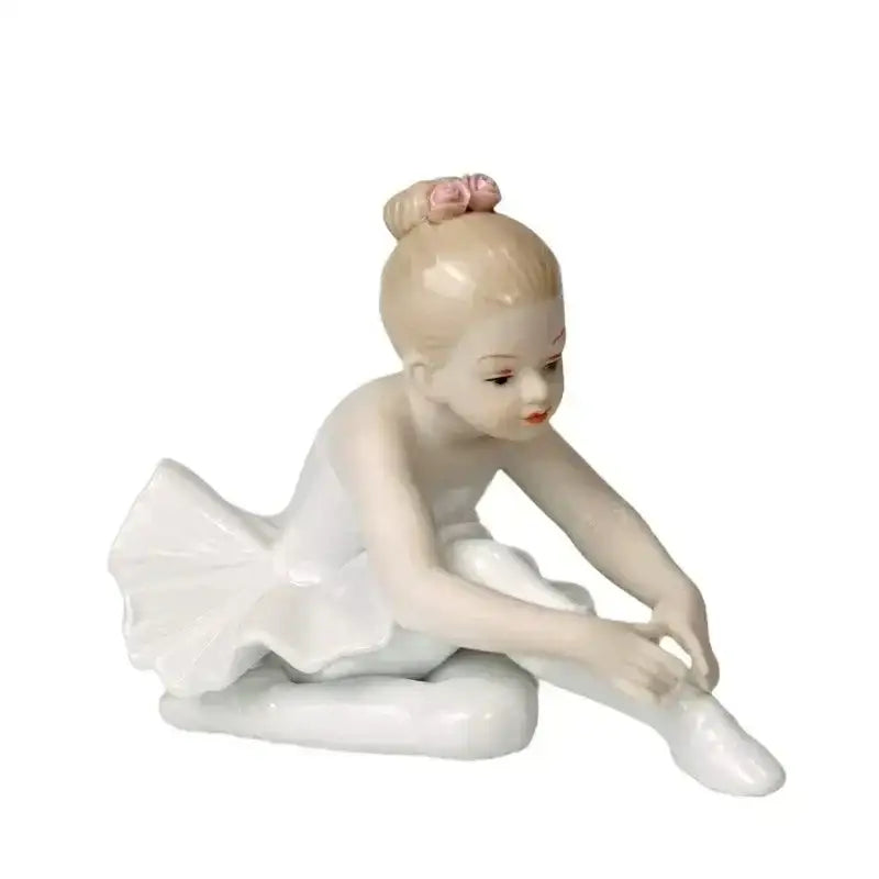 White Porcelain Ballet Figurine