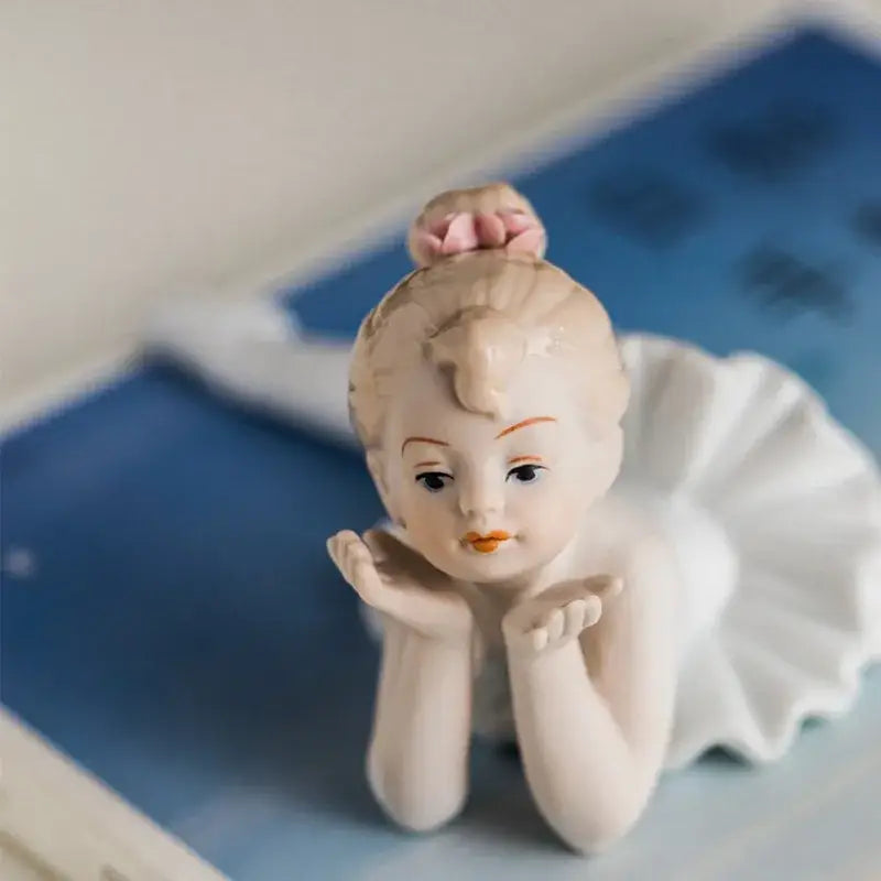 White Porcelain Ballet Figurine