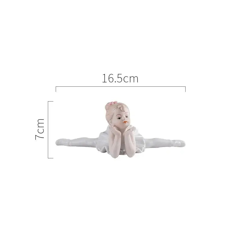 White Porcelain Ballet Figurine
