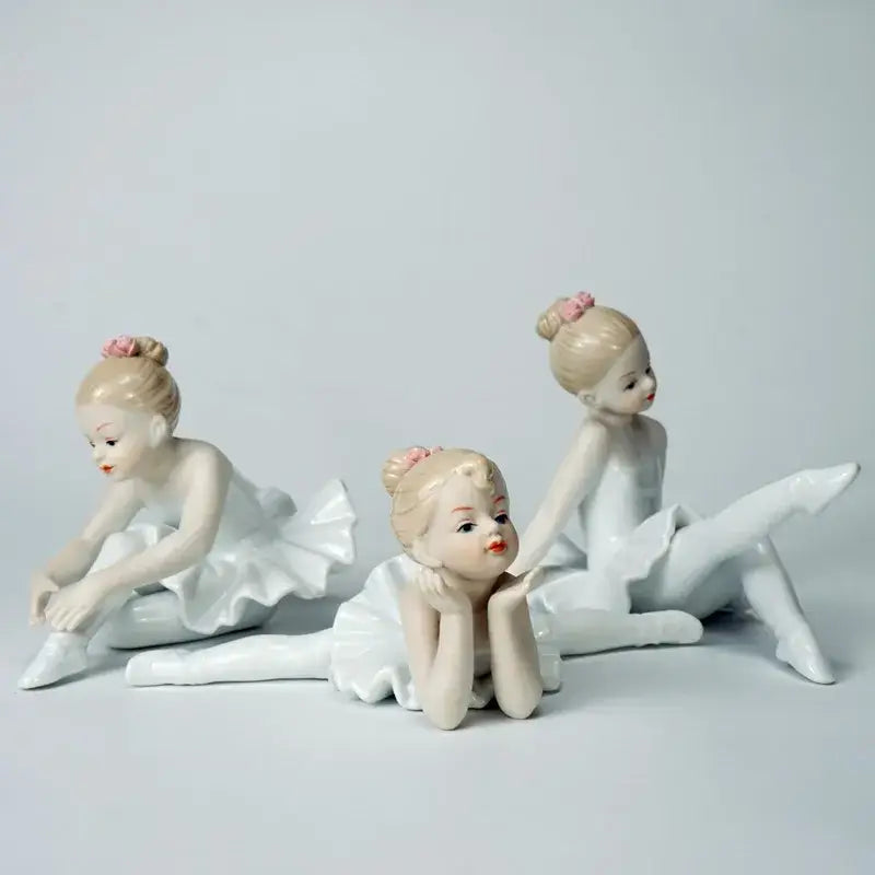 White Porcelain Ballet Figurine