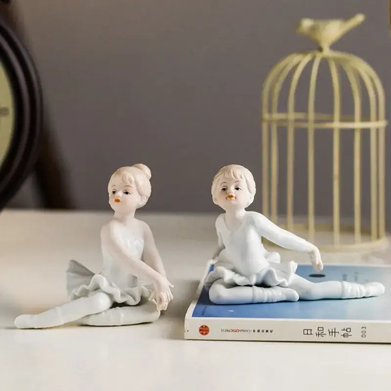 White Porcelain Ballet Figurine