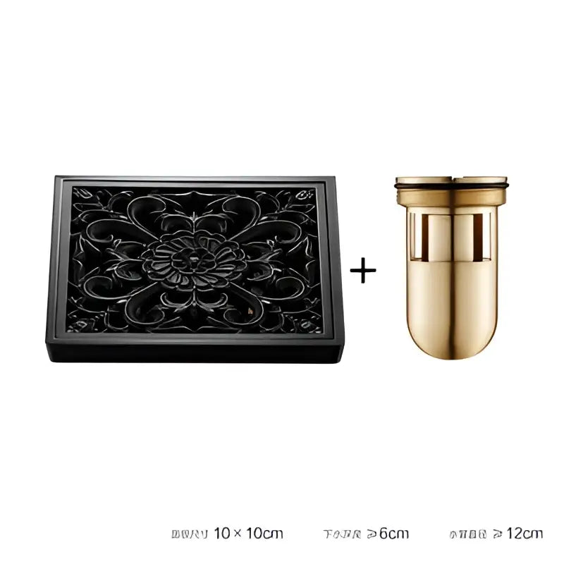 Black Brass Floor Drain