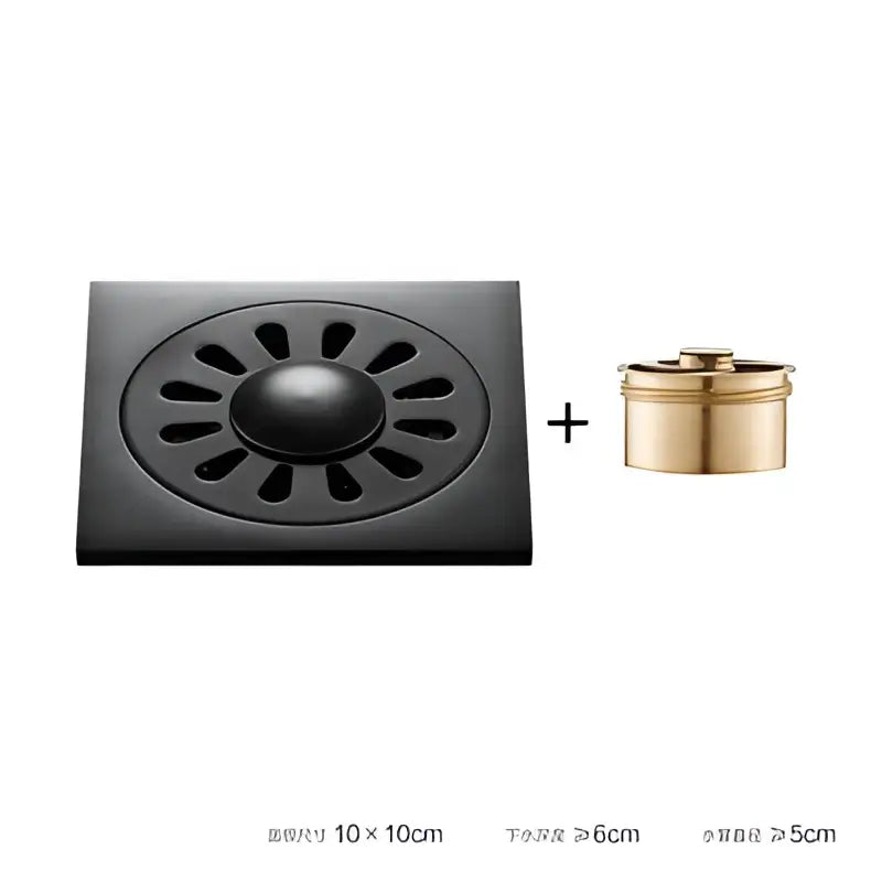 Black Brass Floor Drain