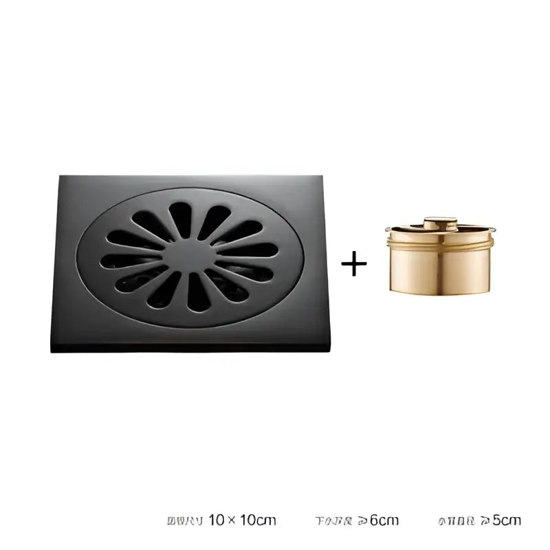 Black Brass Floor Drain