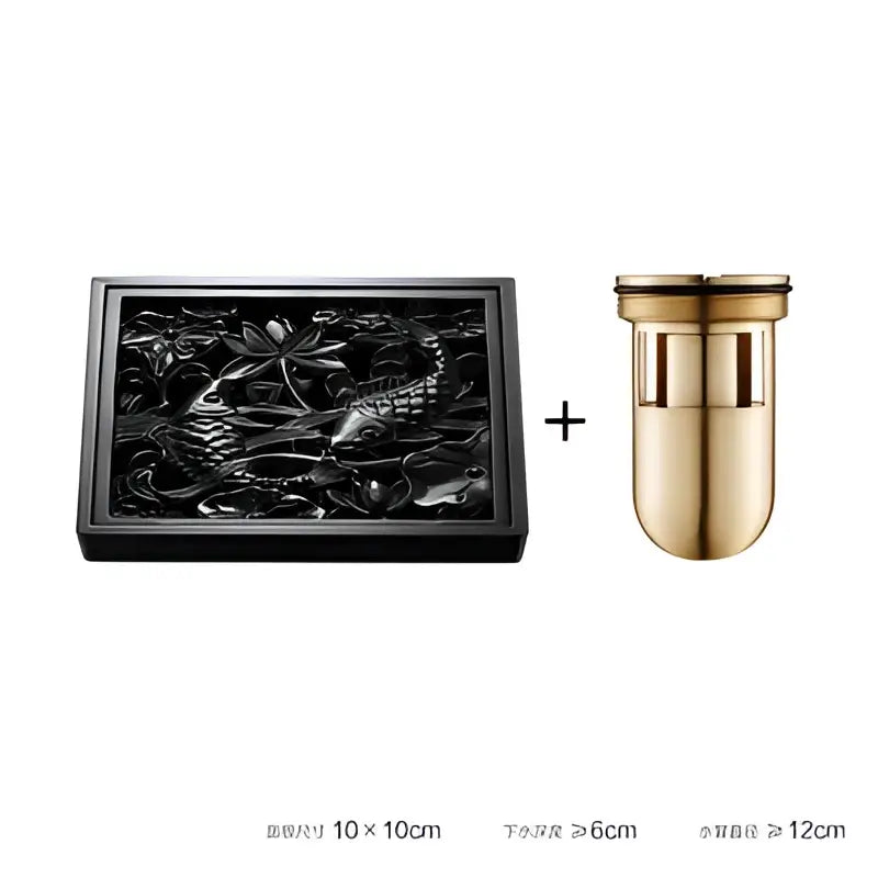Black Brass Floor Drain