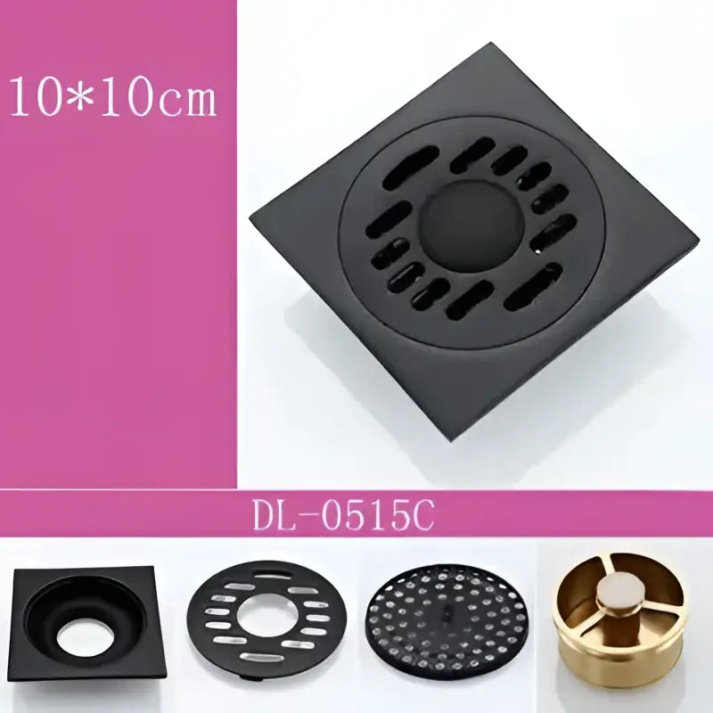 Black Brass Floor Drain
