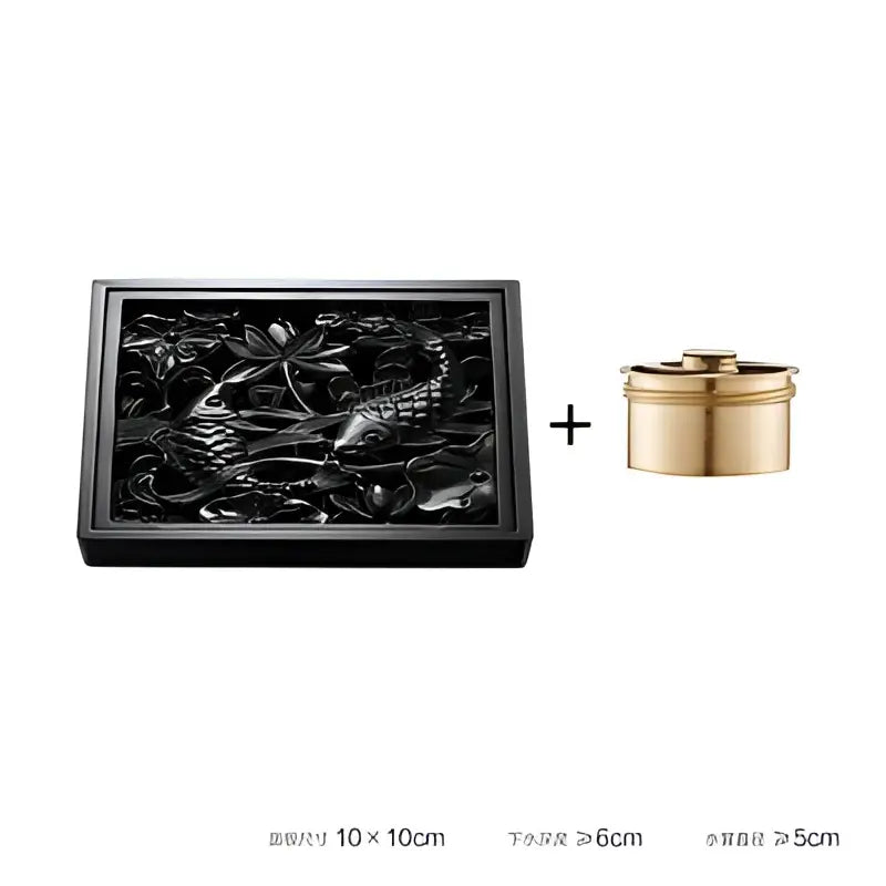 Black Brass Floor Drain