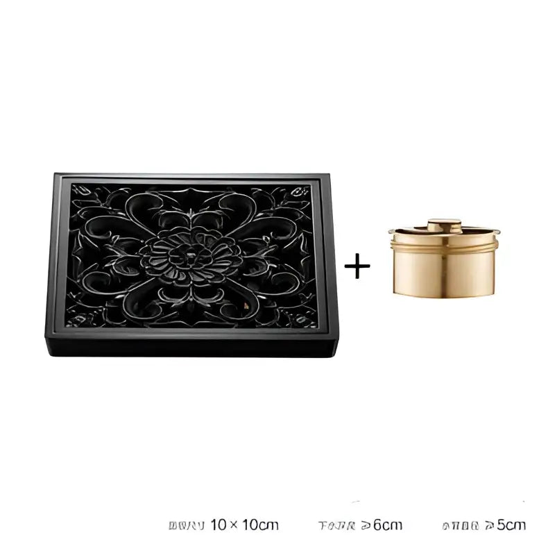 Black Brass Floor Drain