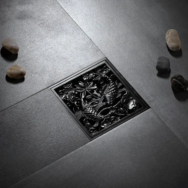 Black Brass Floor Drain