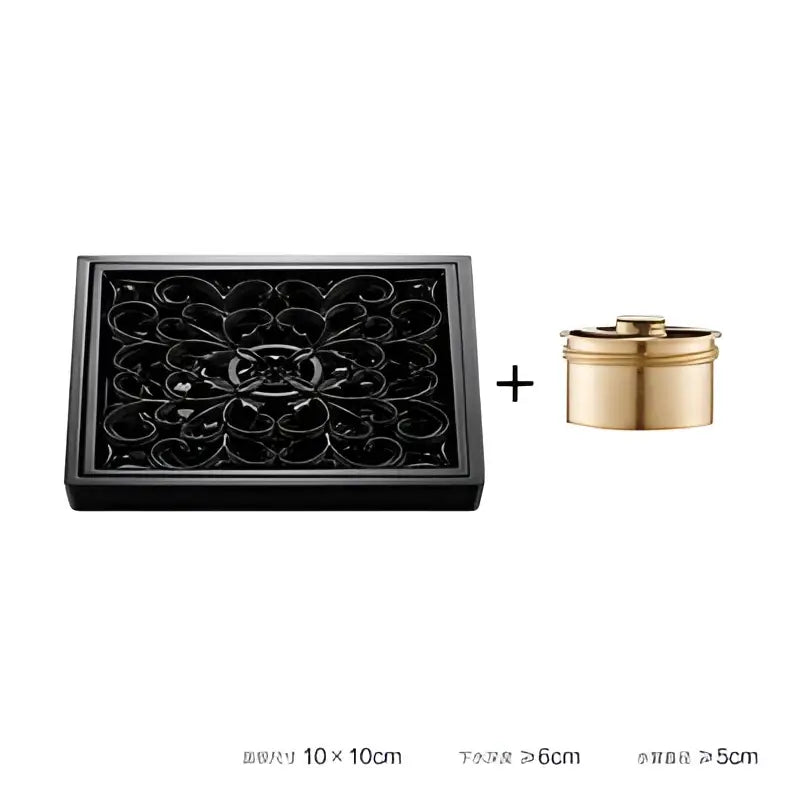 Black Brass Floor Drain