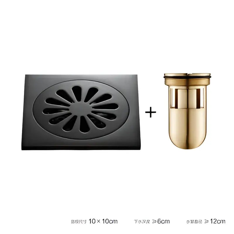 Black Brass Floor Drain