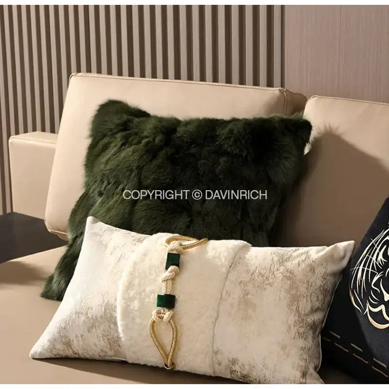 Champagne Floral Cushion Cover