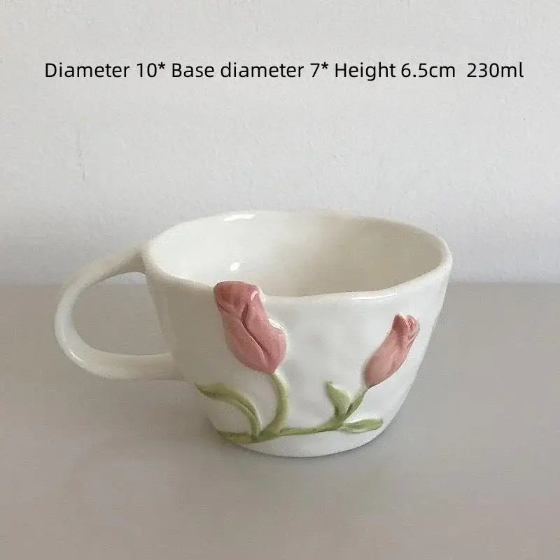 Tulip Ceramic Cup Set