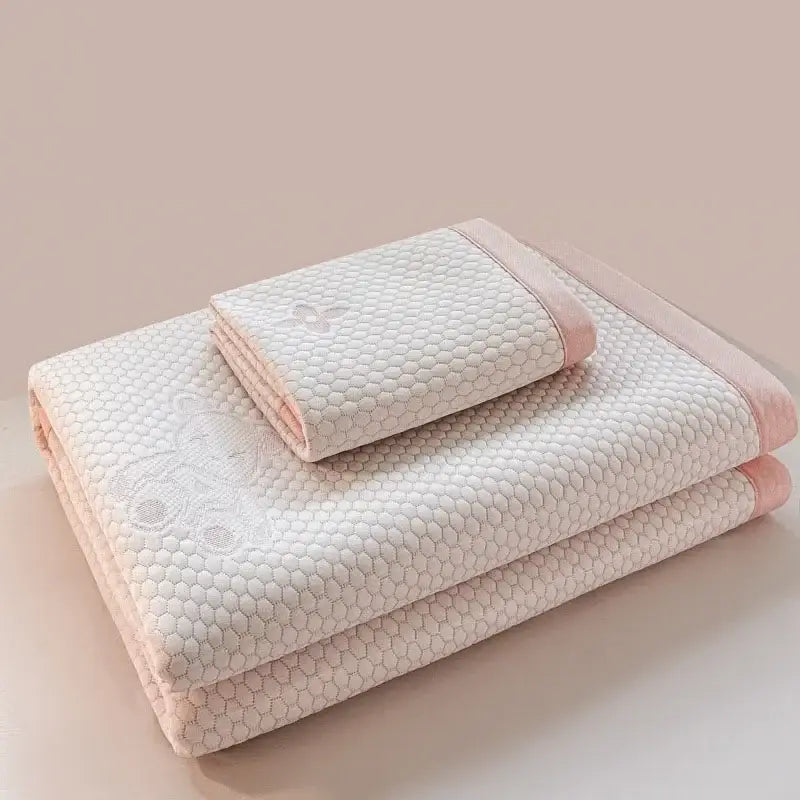 White Embroidered Cooling Mat