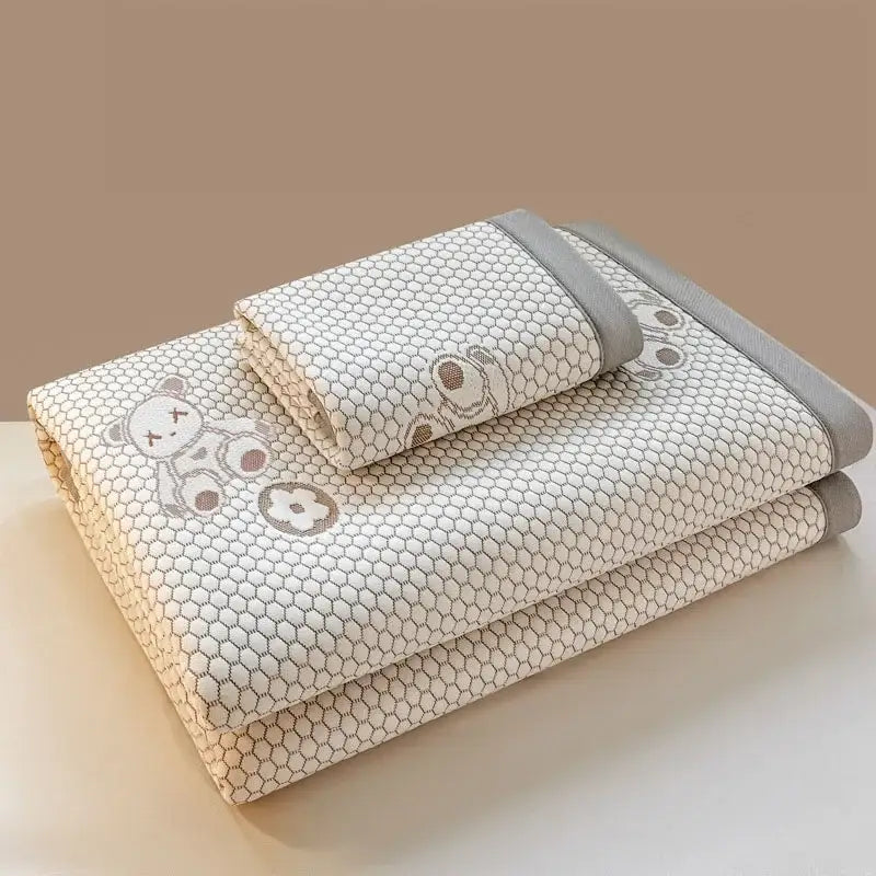 White Embroidered Cooling Mat