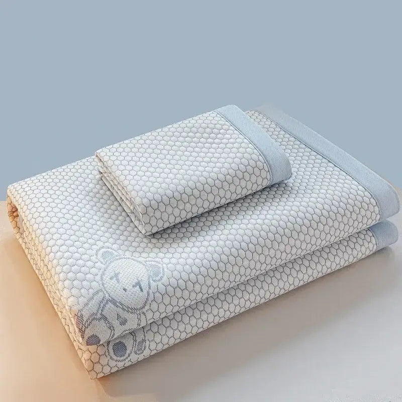 White Embroidered Cooling Mat