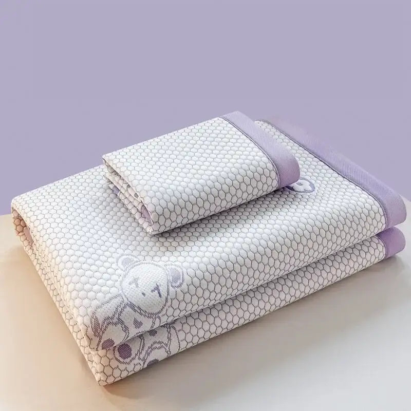 White Embroidered Cooling Mat