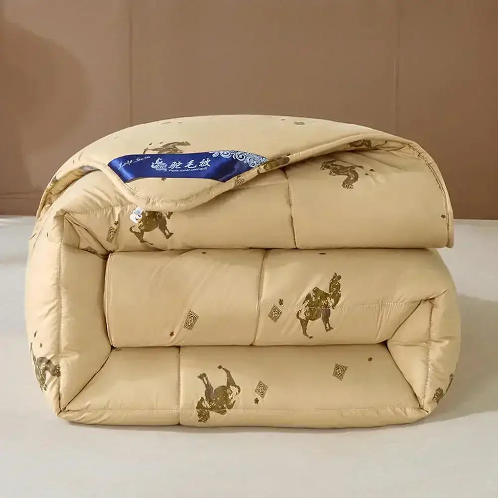 Beige Camel Hair Comforter