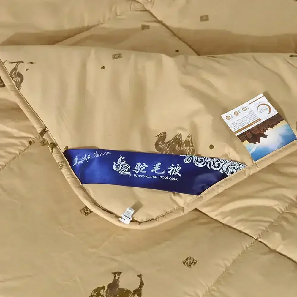 Beige Camel Hair Comforter