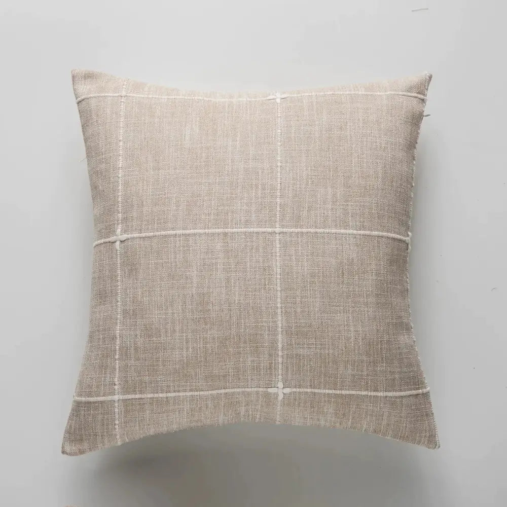 Brown Grey Stripe Cushion Cover
