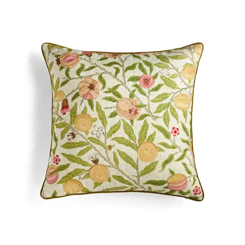 Citron Floral Pillow Case