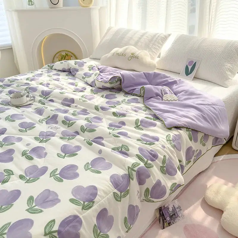 Rabbit Print Gauze Quilt