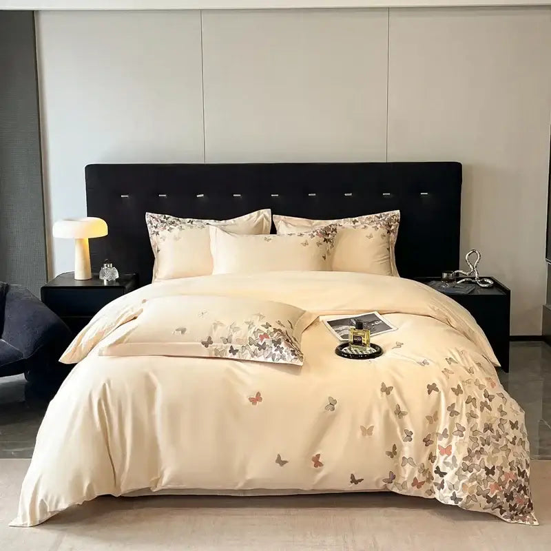 Blue Butterfly Bedding Set