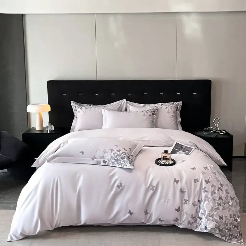 Blue Butterfly Bedding Set