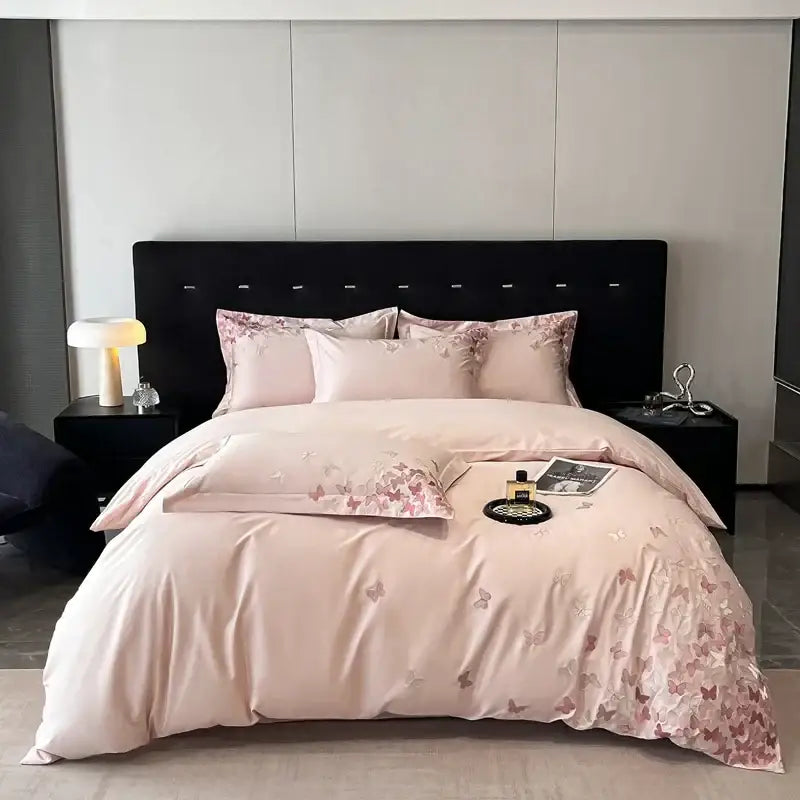 Blue Butterfly Bedding Set