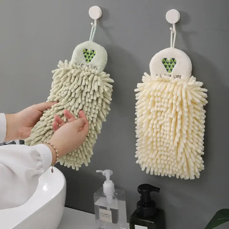 Microfiber Green Hand Towel