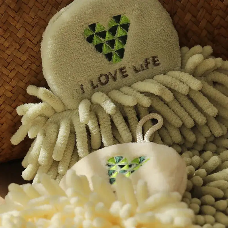 Microfiber Green Hand Towel