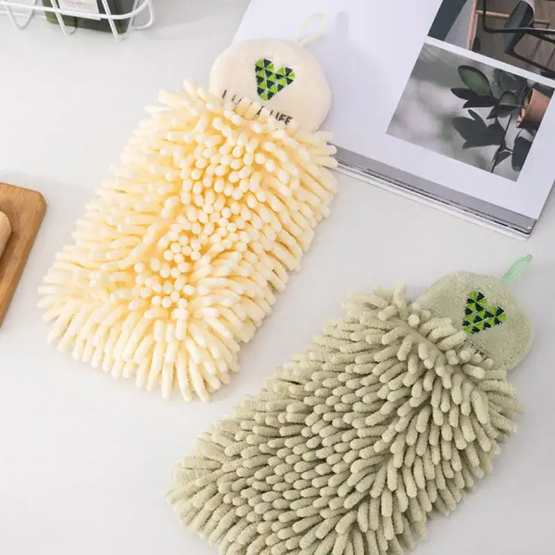 Microfiber Green Hand Towel