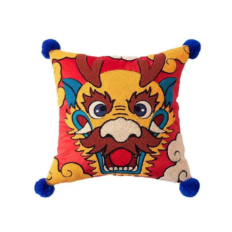 Red Dragon Cushion Cover