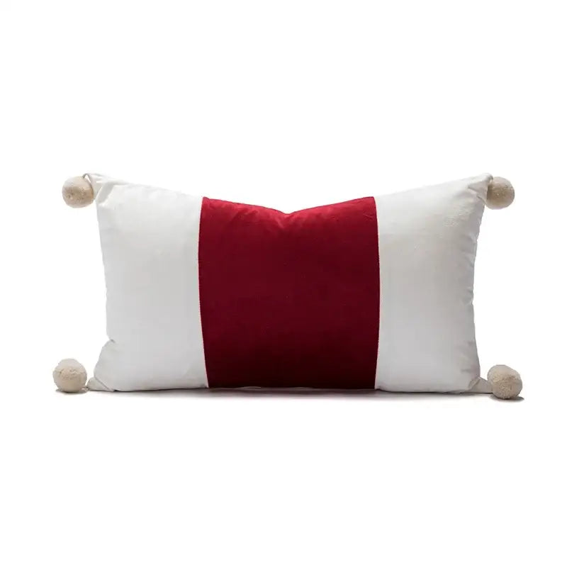 Red Snowman Pillow Cover