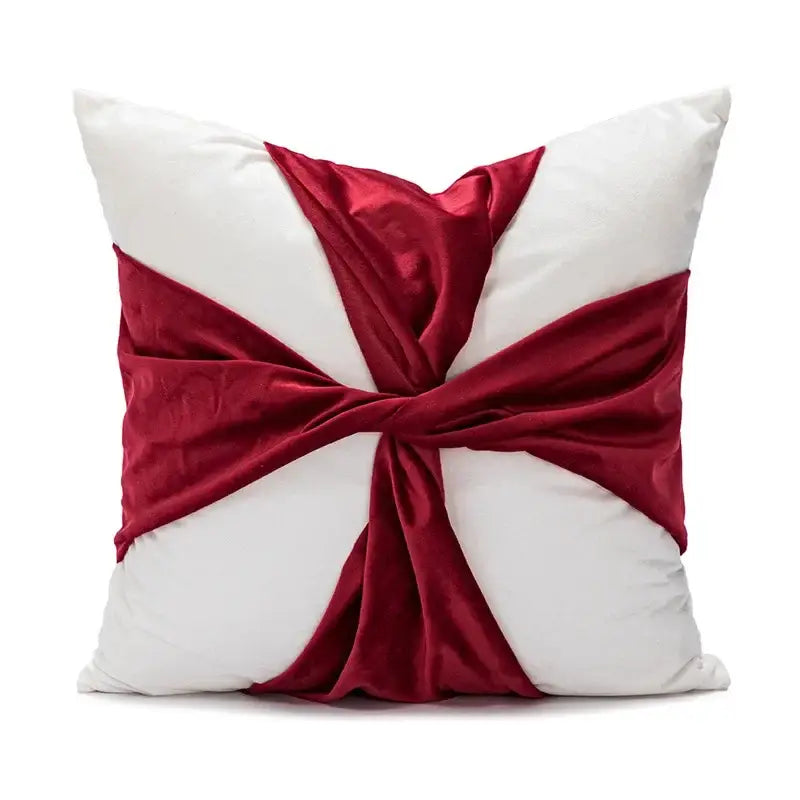 Red Snowman Pillow Cover